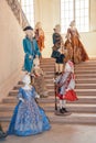 Mannequins with baroque clothes at Venaria