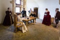 Mannequins in castle hall of Chateau de Sedan