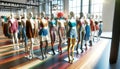 Mannequins Displaying Fashion in Store Royalty Free Stock Photo