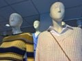 Mannequins displaying the latest fashions in a shop