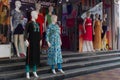 Mannequins dressed in latest Indian fashion dress