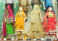 Mannequins dressed in latest Indian saris