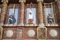 Mannequins representing episodes of danger averted by divine intercession in the church of Grazie di Curtatone, Italy