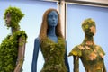 mannequins wearing eco-friendly clothing materials