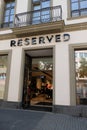 Reserved clothing store