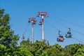 The cable car connects the Luisenpark with the Spinelli Park during federal horticulture show