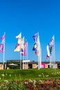 Entrance to Spinelli Park, one park of the federal horticulture show BUGA in Germany