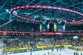 Handball match with viewers in of SAP Arena