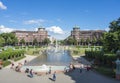 Mannheim, Germany. Friedrichsplatz, the city park in summer time