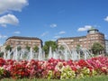 Mannheim, Germany. Friedrichsplatz, the city park in summer time