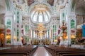 Mannheim, Germany. January 19th 2013. Generic view of the interior of the Jesuit Church
