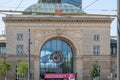 Mannheim, Germany - May 28, 2023 mannheim main station in summer