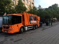 Mannheim, Germany, May 23rd, Municipal waste collection truck