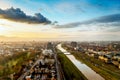 Mannheim Ludwigshafen Skyline Royalty Free Stock Photo