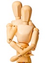 Mannikin embrace Royalty Free Stock Photo