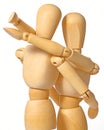 Mannikin hug 2 Royalty Free Stock Photo