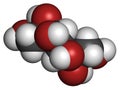 Mannitol mannite, manna sugar molecule. Used as sweetener, drug, etc.