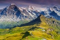 Mannlichen station,famous tourist destination,Bernese Oberland,Switzerland,Europe Royalty Free Stock Photo