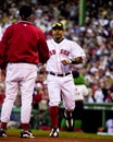 Manny Ramirez introduced to the fans.