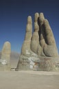 The Mano del desierto sculpture Royalty Free Stock Photo