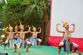 Manohra Dance Classical Thai tune form of folk-dance in the south of Thailand Royalty Free Stock Photo