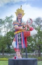 Manohra statue at Phatthalung, Thailand. Royalty Free Stock Photo