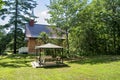 Granary of the Manoir Papineau National Historic Site of Canada Royalty Free Stock Photo