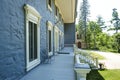 Front porch of the Manoir Papineau National Historic Site of Canada Royalty Free Stock Photo