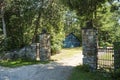 Entrance scene of the Manoir Papineau National Historic Site of Canada Royalty Free Stock Photo