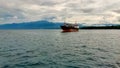 Manokwari, August 22 2023, Cargo Ship crossing Manokwari waters