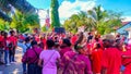Manokwari, February 3 2024, cultural parade commemorating the day of preaching the Gospel in Papua Royalty Free Stock Photo