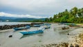 Manokwari, February 9 2024, fishing boats parked on the beach