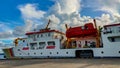 Manokwari, January 26 2023, passenger pioneer ships anchored at Manokwari Port