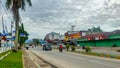 Manokwari 25 March 2024 The atmosphere of the city of Manokwari in the morning from one of the city center streets