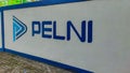 Manokwari, November 18 2023, Pelni's new logo painted on a wall