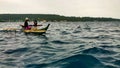 Manokwari, 3 October 2023, Local fishermen catch fish in the traditional way