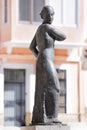 Manolo Hugue's Totote sculture in Caldes de Montbui, Barcelona. Royalty Free Stock Photo