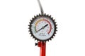 Manometer for car tyre pressure setting. Royalty Free Stock Photo