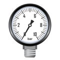 Manometer gauge vector icon