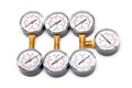Manometers for pressure measurement Royalty Free Stock Photo