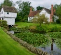 Manor house gatehouse and the water Royalty Free Stock Photo