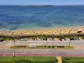 Mansa Beach Aerial View, Punta de Este Uruguay