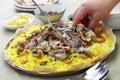 Mansaf, Jordanian national dish Royalty Free Stock Photo