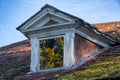 Mansard window in Ungurmuiza manor Royalty Free Stock Photo