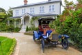 Mansfield Garden house and car Royalty Free Stock Photo