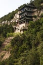 Manshan Pavilion in Tianlong Mountain Royalty Free Stock Photo