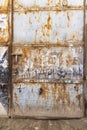 Rusted metal door on a building in Cairo Royalty Free Stock Photo