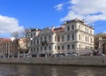 The mansion of Countess Karlova Memorial library of Prince Golitsyn. The Fontanka river embankment, 46, St. Petersburg