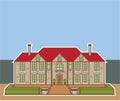 Mansion Front yard vector