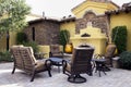 Mansion home outdoor plaza patio